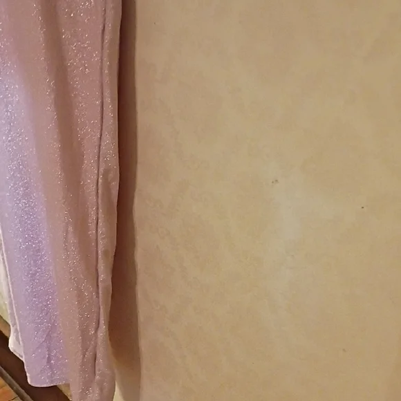 Elegant Pink Spaghetti Strap Dress, Retro Vibes. Stretchy,Size Large. Fairy Core - Picture 5 of 16